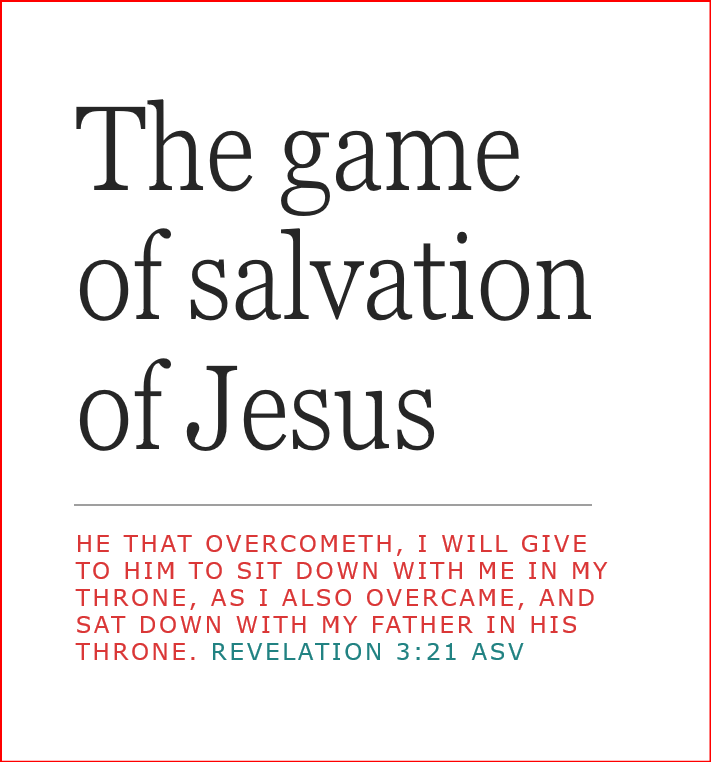 game of salvation